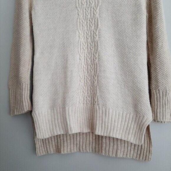 TRUE RELIGION Sweater Crewneck Cable Linen Blend Sz XS - Picture 4 of 11